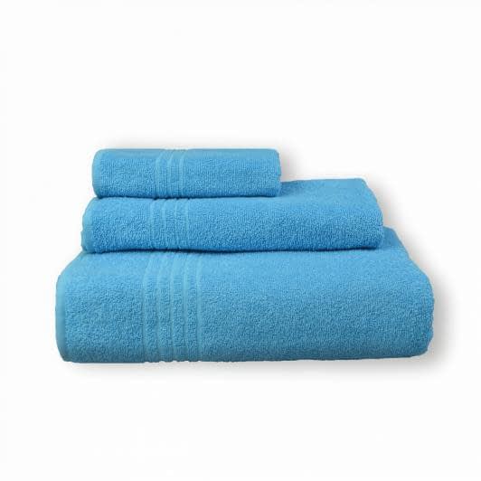 Ткани махровые полотенца - Полотенце махровое  70х140 голубой
