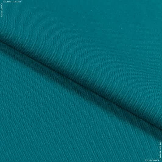 Тканини для столової білизни - Полупанама ТКЧ гладкофарбована морська хвиля