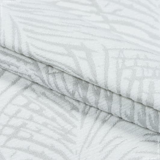 Ткани портьерные ткани - Декоративная ткань Ватсон листья /WATSON фон св.серый
