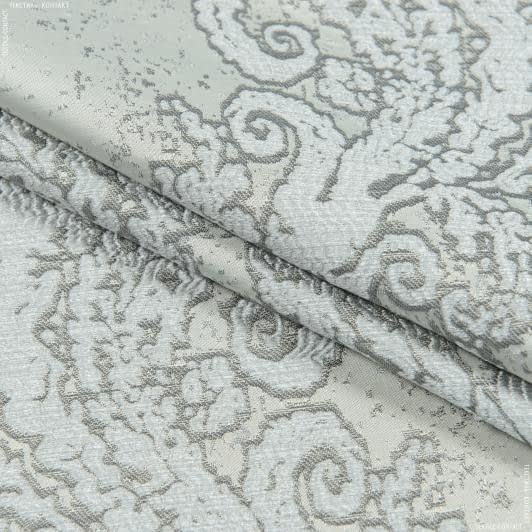 Ткани для римских штор - Декоративная ткань Каунас вензель серый
