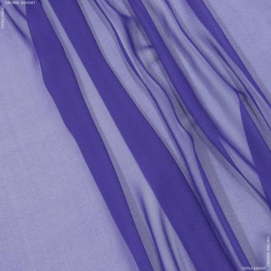 Ткани для платков и бандан - Шифон стрейч фиолетовый