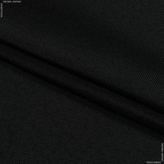 Тканини портьєрні тканини - Рогожка лайт Котлас чорний