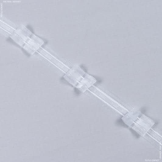 Тканини тасьма - Тасьма шторна Бантові складки прозора КС-1:2 26мм±0.5мм/200м