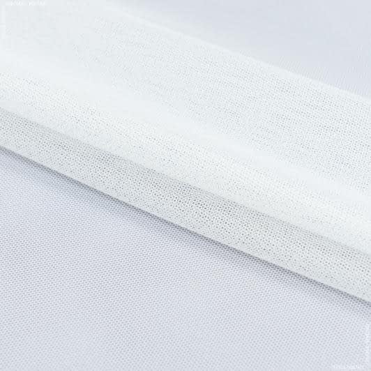 Ткани гардинные ткани - Тюль сетка грек Валерия молочная, серебро с фестоном