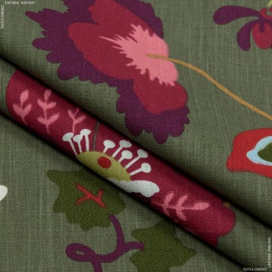 Ткани портьерные ткани - Декоративная ткань камилла /camilla  olive
