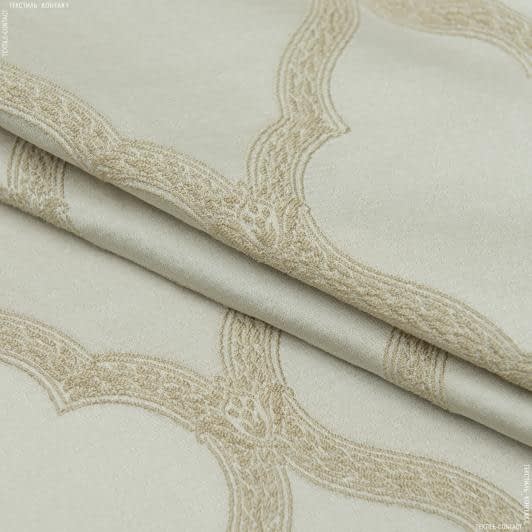 Тканини віскоза, полівіскоза - Декоративна тканина Вінсент золотий пісок