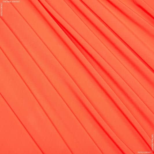 Ткани для костюмов - Костюмный мокрый шелк ярко-оранжевый