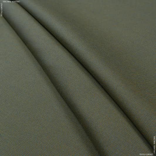 Ткани для декоративных подушек - Дралон Панама / PANAMA зелено-золотистый
