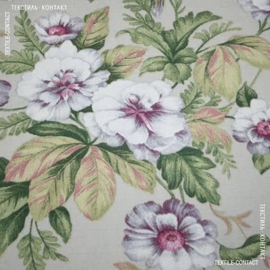 Тканини портьєрні тканини - Декоративна тканина Даніеріс фон сірий
