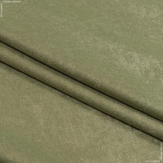 Тканини портьєрні тканини - Чін-чіла Дукас дволицьовий /dukas   оливка