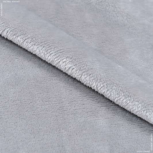 Ткани для детской одежды - Флис велсофт светло-серый