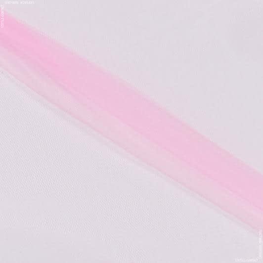 Ткани для платьев - Фатин мягкий розовый
