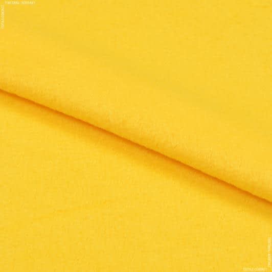 Ткани для верхней одежды - Флис желтый