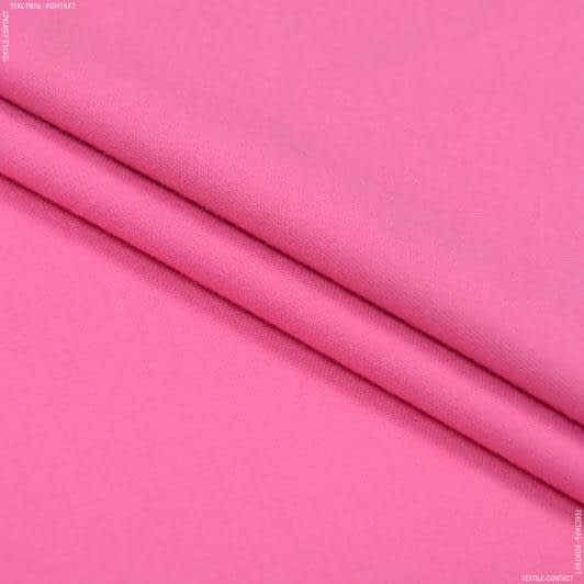 Ткани для костюмов - Костюмная  стрейч плотная ярко-розовая