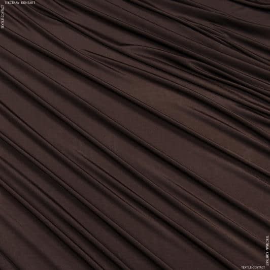 Ткани для платьев - Трикотаж масло темно-коричневый