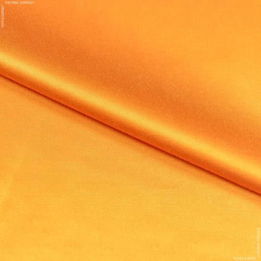 Тканини для суконь - Платтяний атлас стрейч Маргарита помаранчевий