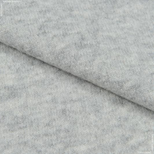 Тканини для суконь - Трикотаж ангора світло-сірий меланж