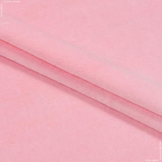 Ткани для спортивной одежды - Велюр пенье розовый
