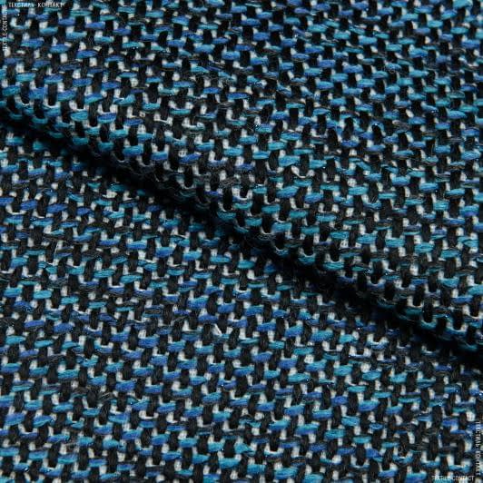 Тканини для піджаків - Костюмна ARLI рогожка синя