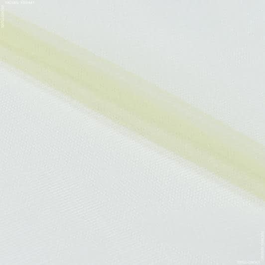Ткани сетка - Фатин светло-желтый
