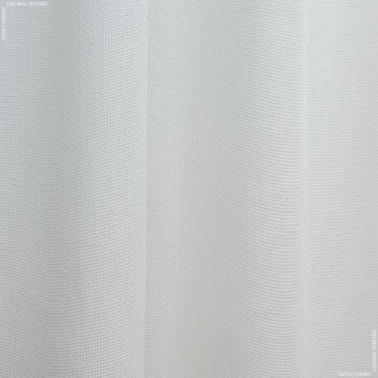 Ткани гардинные ткани - Тюль  рогожка-сетка  бело-молочный