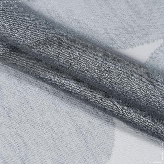 Тканини гардинні тканини - Тюль Мерідіана т.сірий з обважнювачем
