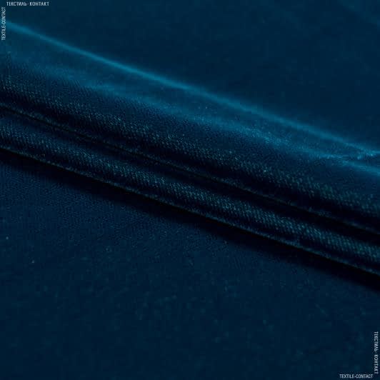Тканини для декоративних подушок - Оксамит айс колір світлої морської хвилі
