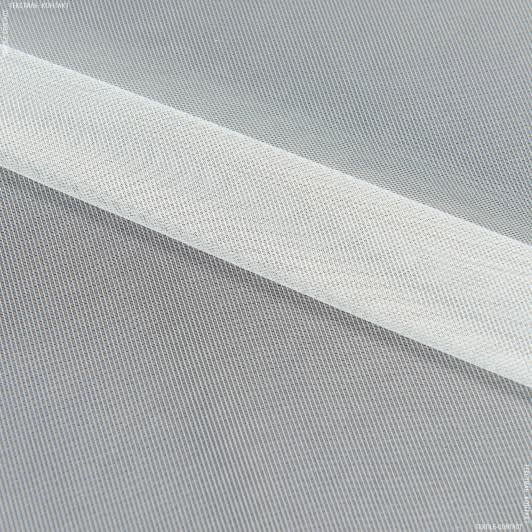 Ткани сетка - Тюль микросетка Измир молочная с утяжелителем