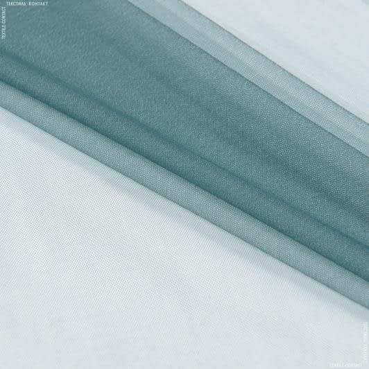 Тканини весільна тканина - Мікросітка Енжел темно-бірюзова
