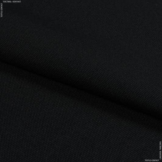 Тканини портьєрні тканини - Дралон Панама Баскет / BASKET чорний