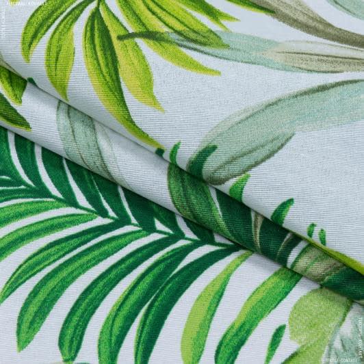 Ткани портьерные ткани - Декоративная ткань лонета Феникс/FENIX  листья зеленый,салат