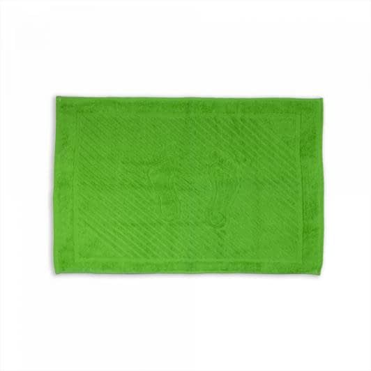 Ткани готовые изделия - Полотенце махровое "Ножки"  50х70 зеленый