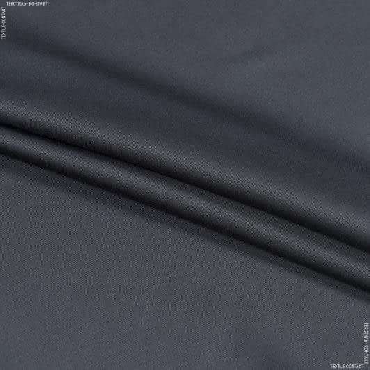 Ткани для платьев - Плательный сатин графитово-серый