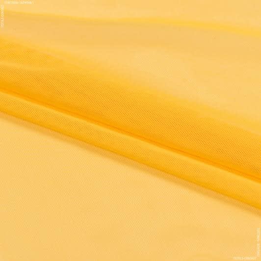 Ткани для спортивной одежды - Сетка стрейч темно-желтая