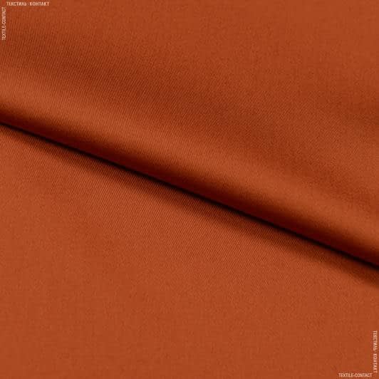 Ткани для рубашек - Сорочечная Бергамо сатен темно-оранжевый