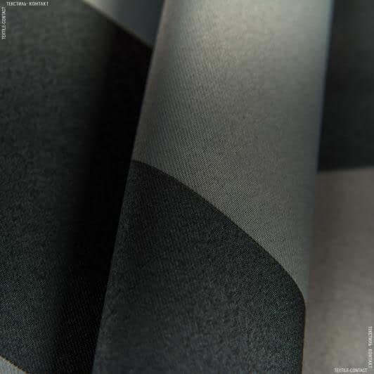 Ткани для штор - Блекаут двухсторонний полоса/ BLACKOUT черный-т.серый