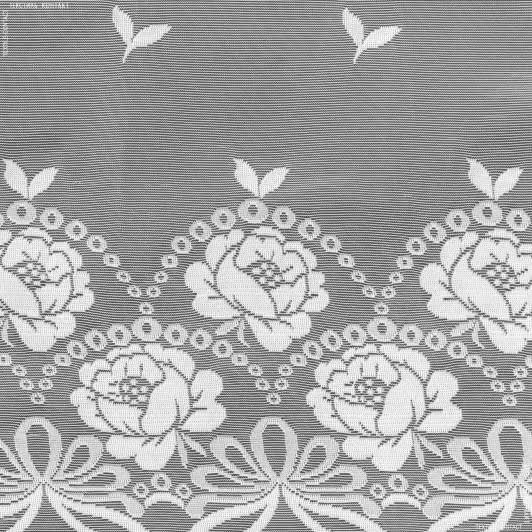 Тканини гардинні тканини - Гард пол фіранка трояндочка білий