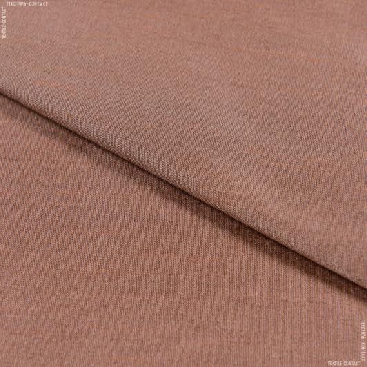 Тканини для костюмів - Тафта чесуча рожево-коричнева
