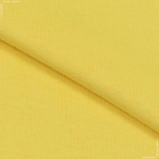 Ткани для спортивной одежды - Футер 3-нитка петля   желтый