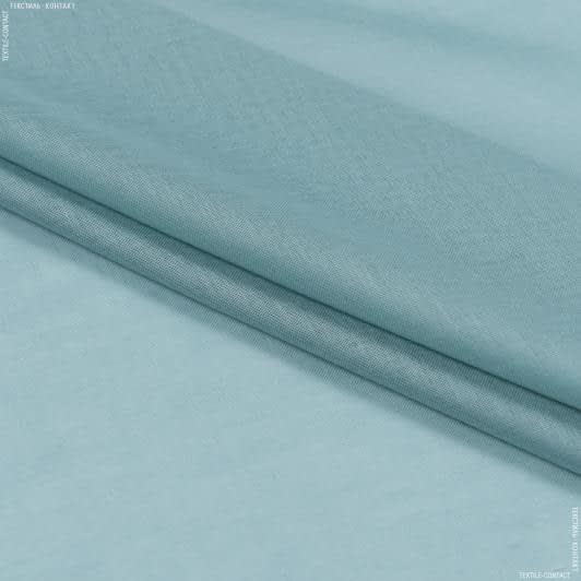 Ткани гардинные ткани - Тюль батист Люсент/LUCENT  голубая ель