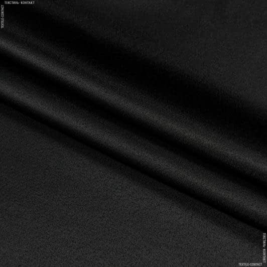 Ткани портьерные ткани - Декоративный атлас Дека / DECA черный