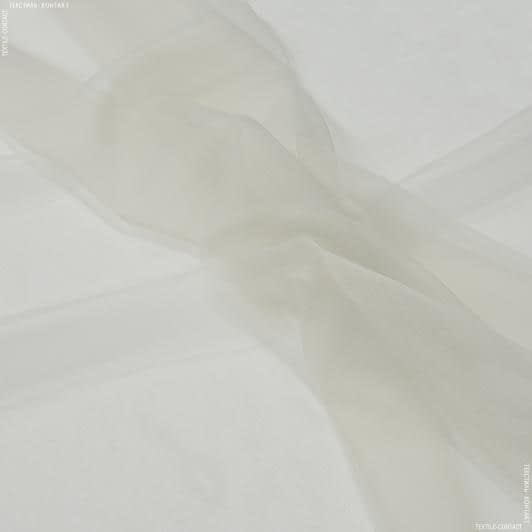 Ткани гардинные ткани - Тюль сетка Микро нет цвет крем брюле с утяжелителем