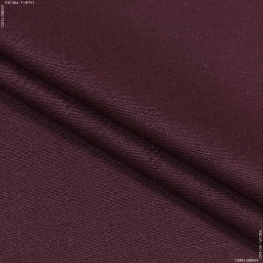 Ткани для чехлов на стулья - Декоративный Лен бордовый