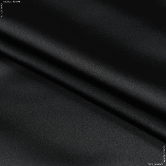 Ткани портьерные ткани - Портьерная ткань атлас НЕЛЛИ / черный