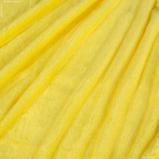 Ткани мех искусственный - Мех травка желтый