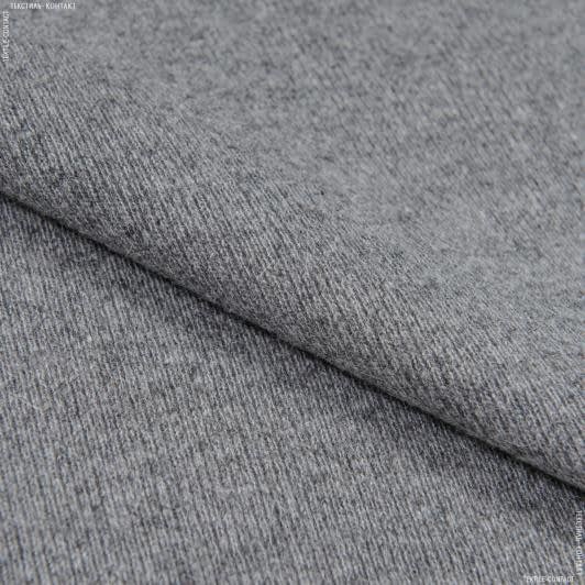 Ткани для платьев - Трикотаж резинка серый