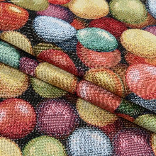 Тканини для декоративних подушок - Жакард  Кулі мультиколор