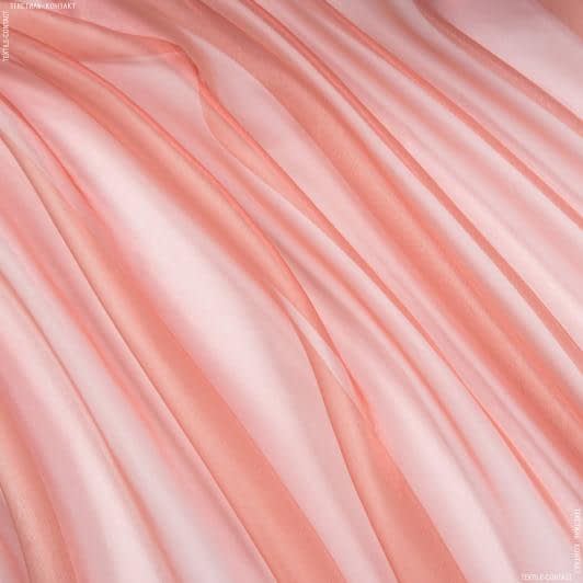 Тканини гардинні тканини - Тюль органза Тесс колір  герань