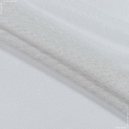 Тканини гардинні тканини - Тюль сітка Крафт колір перламутр з обважнювачем