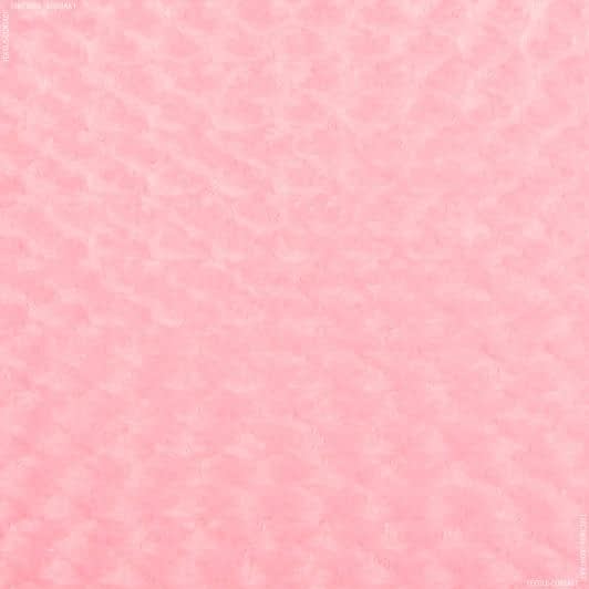 Ткани для декоративных подушек - Мех роза завиток розовый